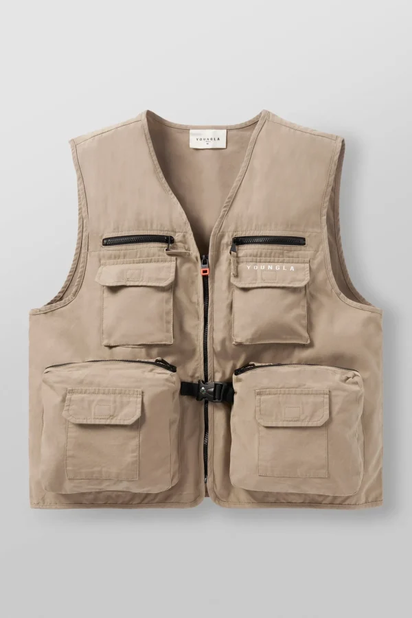 Youngla Outerwear<502-Utility Cargo Vest