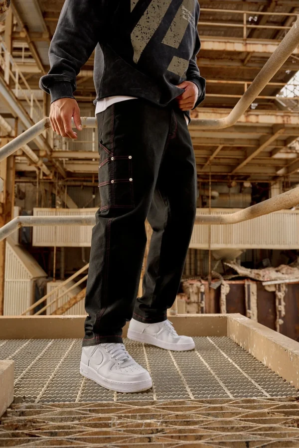 Youngla Pants & Jeans<611-Utility Jeans