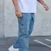 Youngla Pants & Jeans<611-Utility Jeans