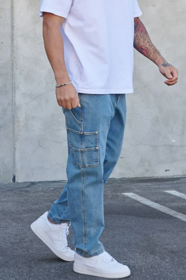 Youngla Pants & Jeans<611-Utility Jeans