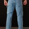 Youngla Pants & Jeans<611-Utility Jeans
