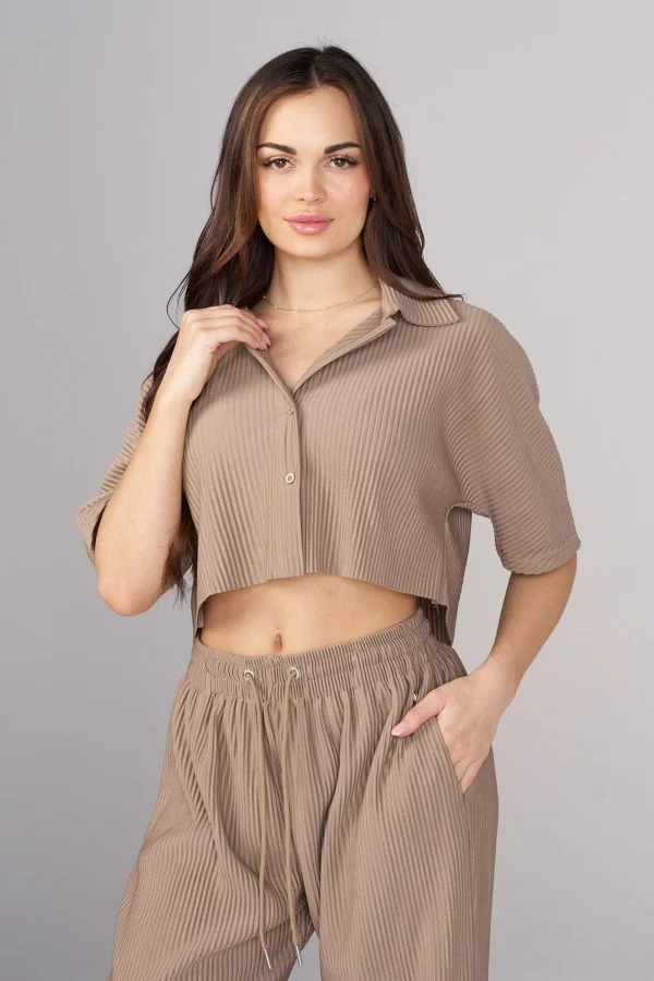 Youngla Tops<W444 Aria Pleated Top
