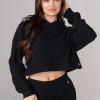 Youngla Outerwear<W545 Ava Crop Hoodie