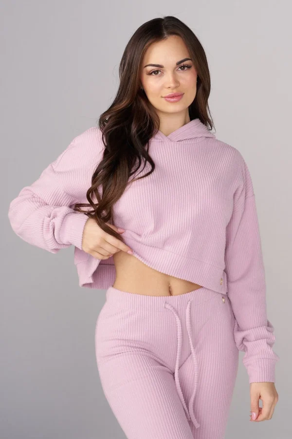 Youngla Outerwear<W545 Ava Crop Hoodie