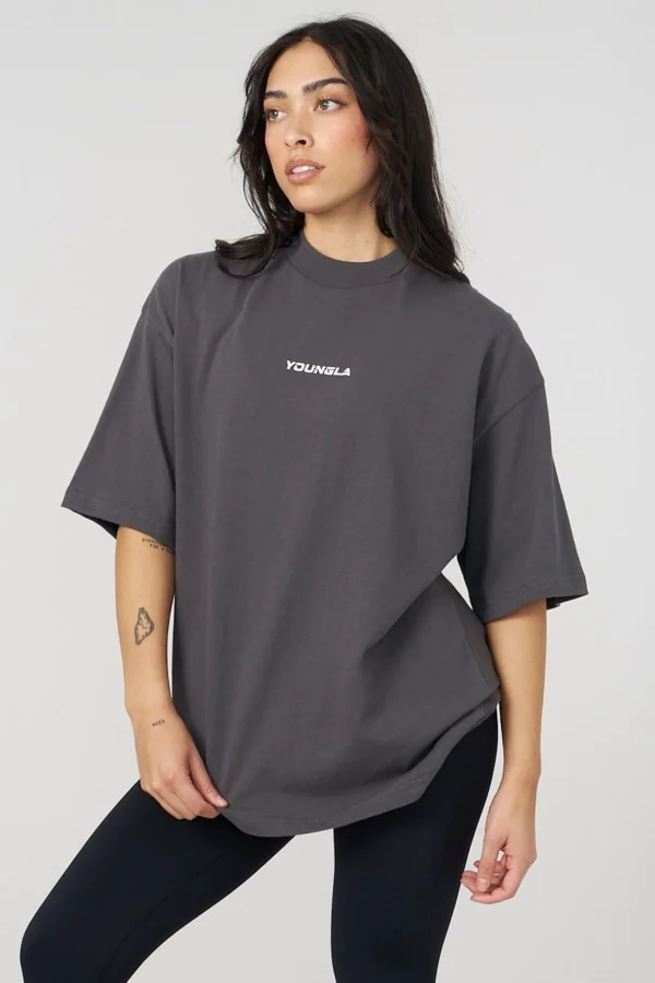Youngla Tops<W440 Digital Oversized Tee