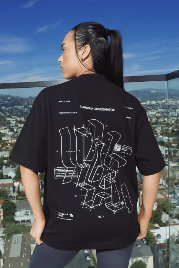 Youngla Tops<W440 Digital Oversized Tee