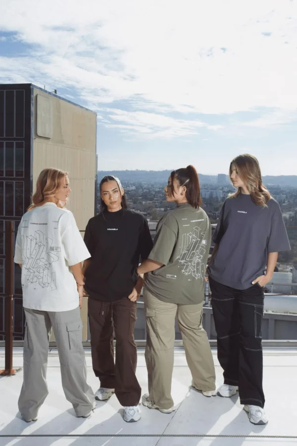 Youngla Tops<W440 Digital Oversized Tee