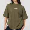 Youngla Tops<W440 Digital Oversized Tee