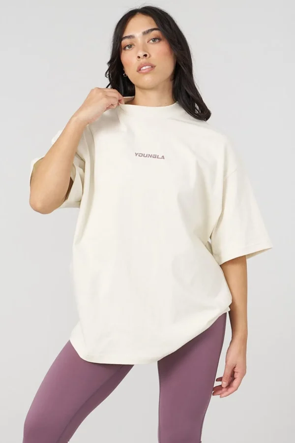 Youngla Tops<W440 Digital Oversized Tee
