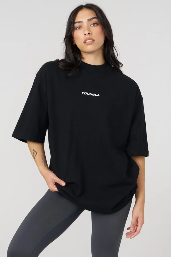 Youngla Tops<W440 Digital Oversized Tee