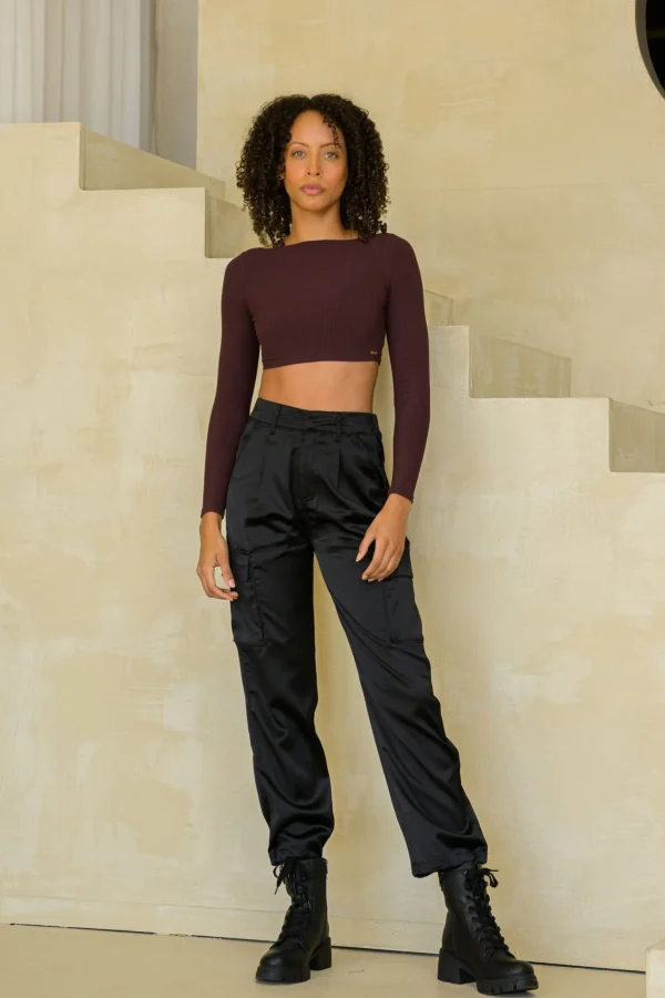 w_gloria_satin_cargo_2.webp Youngla Joggers & Pants<W217 Gloria Satin Cargo