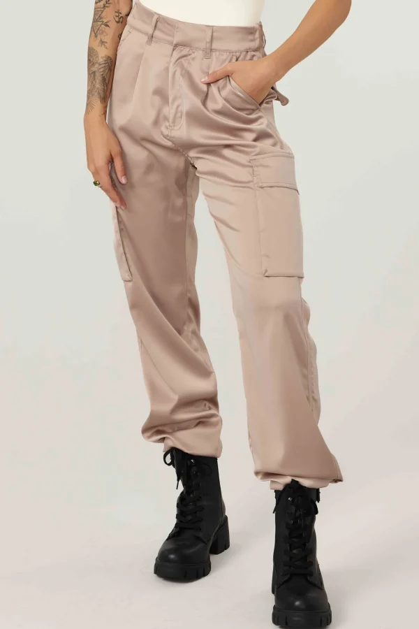 w_gloria_satin_cargo_8.webp Youngla Joggers & Pants<W217 Gloria Satin Cargo