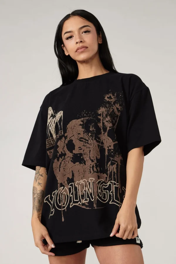 Youngla Tops<W427 Phantom Oversized Tees