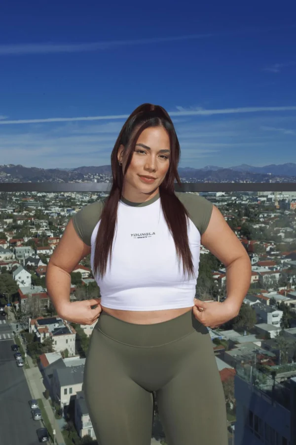 Youngla Tops<W441 Raglan Baby Tee