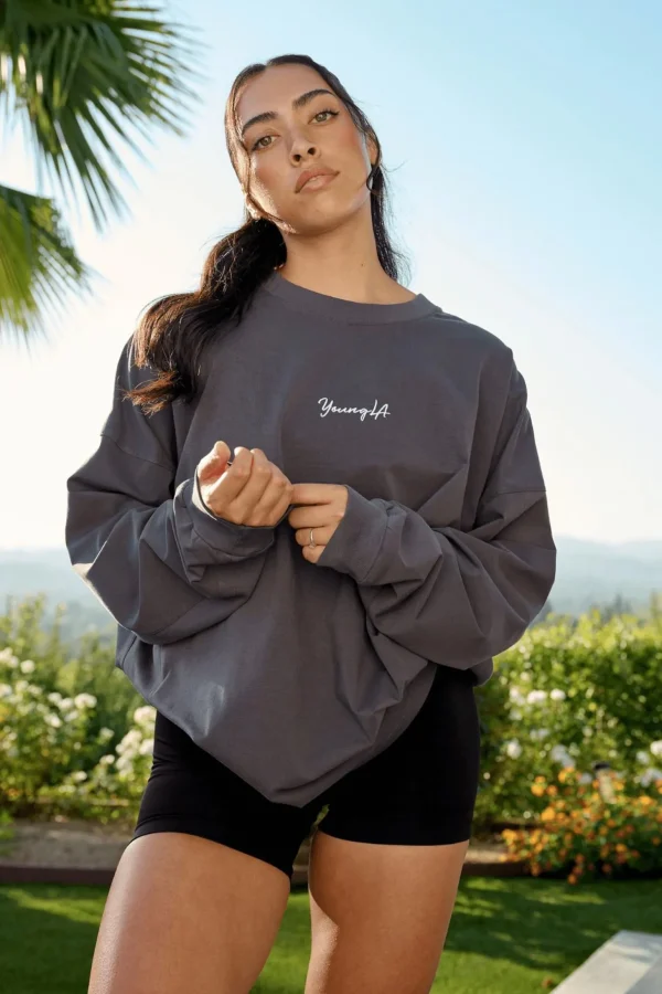 Youngla Tops<W416 Retro Long Sleeve