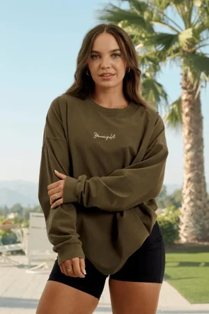 Youngla Tops<W416 Retro Long Sleeve Fall 23