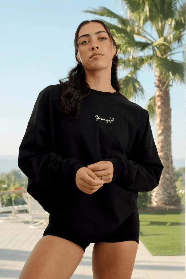 Youngla Tops<W416 Retro Long Sleeve Fall 23