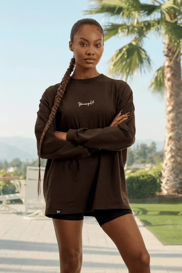 Youngla Tops<W416 Retro Long Sleeve Fall 23