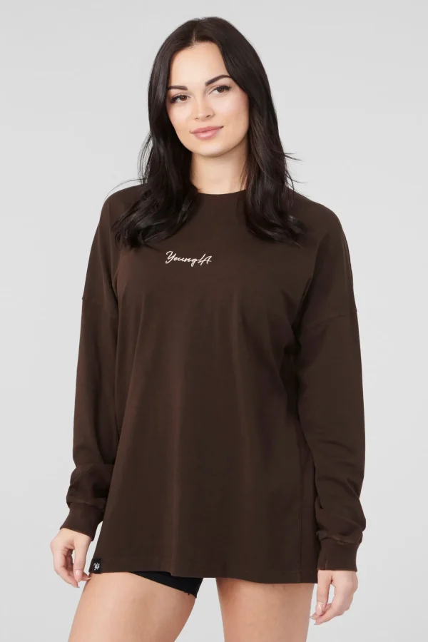 Youngla Tops<W416 Retro Long Sleeve Fall 23