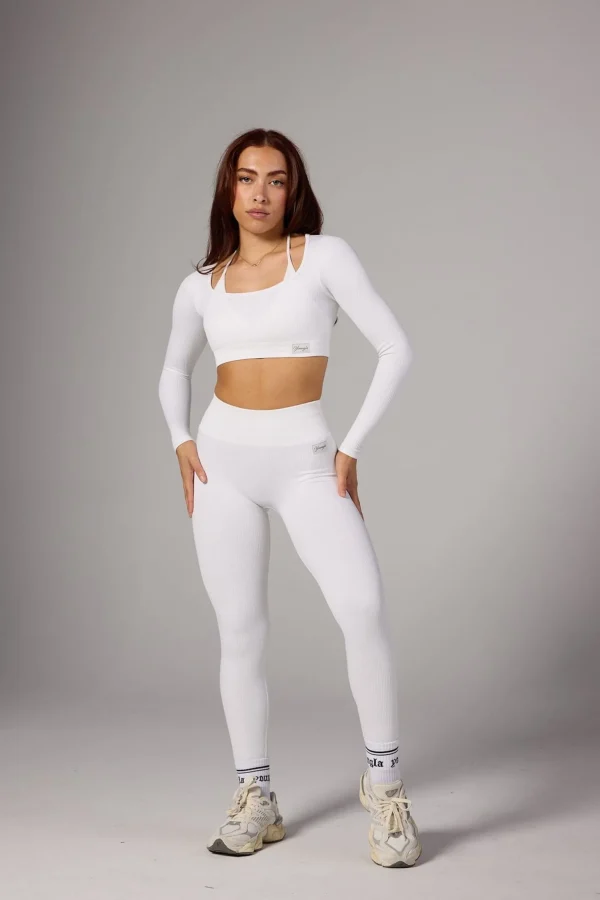 w_ribbed_seamless_legging_1.webp Youngla Leggings<W243 Ribbed Seamless Legging