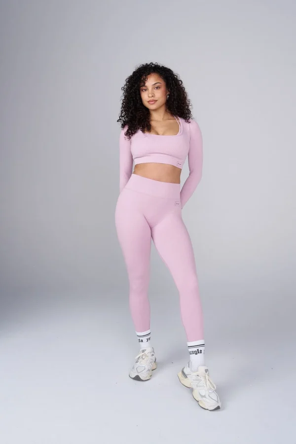 w_ribbed_seamless_legging_12.webp Youngla Leggings<W243 Ribbed Seamless Legging