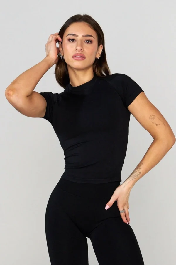 Youngla Tops<W446 Seamless Curve Compression Tee