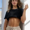 Youngla Tops<W407 Super Cropped Tee