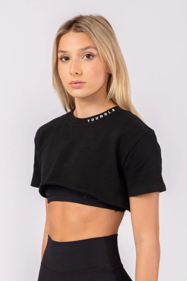 Youngla Tops<W407 Super Cropped Tee
