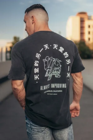 Youngla Shirts<449 Washed Drip Tees