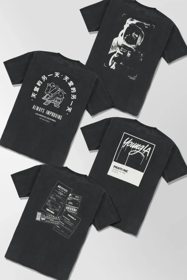 Youngla Shirts<449 Washed Drip Tees