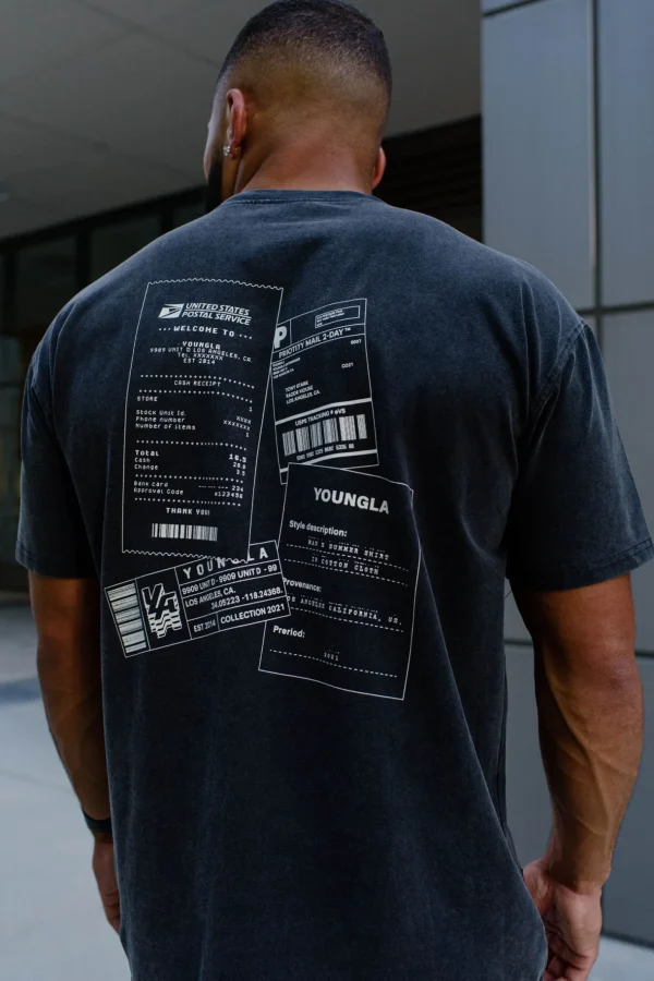 Youngla Shirts<449 Washed Drip Tees