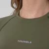 Youngla Tops<W439-Compression Cap Sleeve Tee