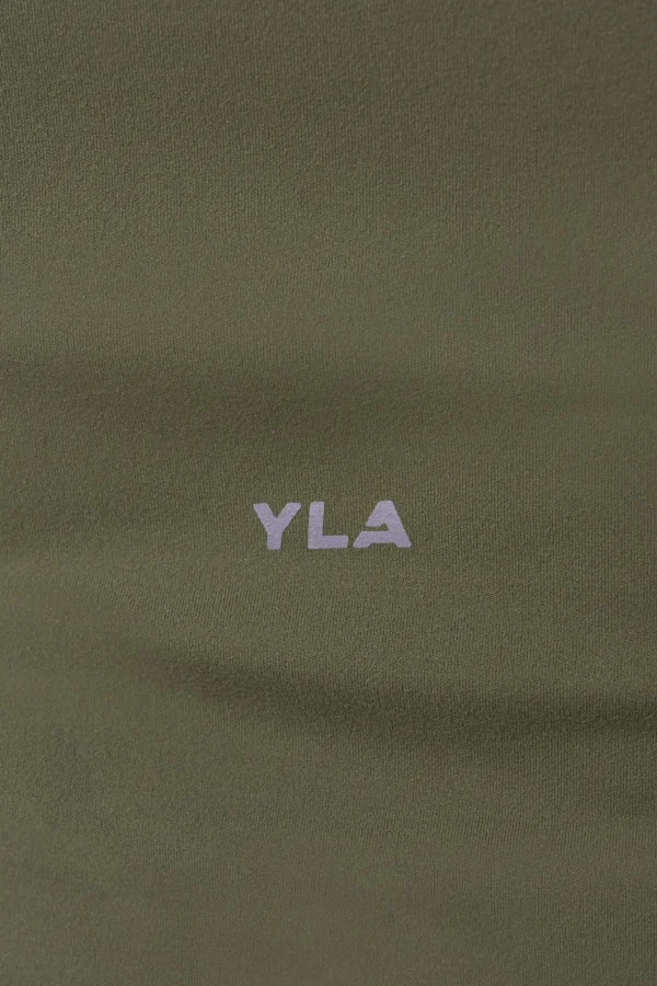 Youngla Tops<W439-Compression Cap Sleeve Tee