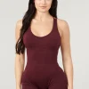 Youngla Tops<W330-Core Seamless Cross-Back Bodysuit
