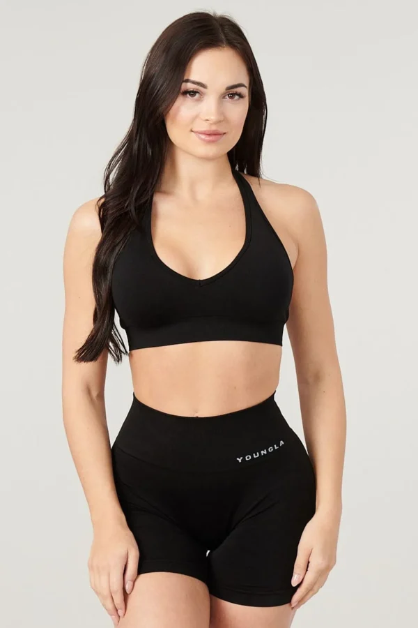 Youngla Bras<W328-Core Seamless Halter Sports Bra