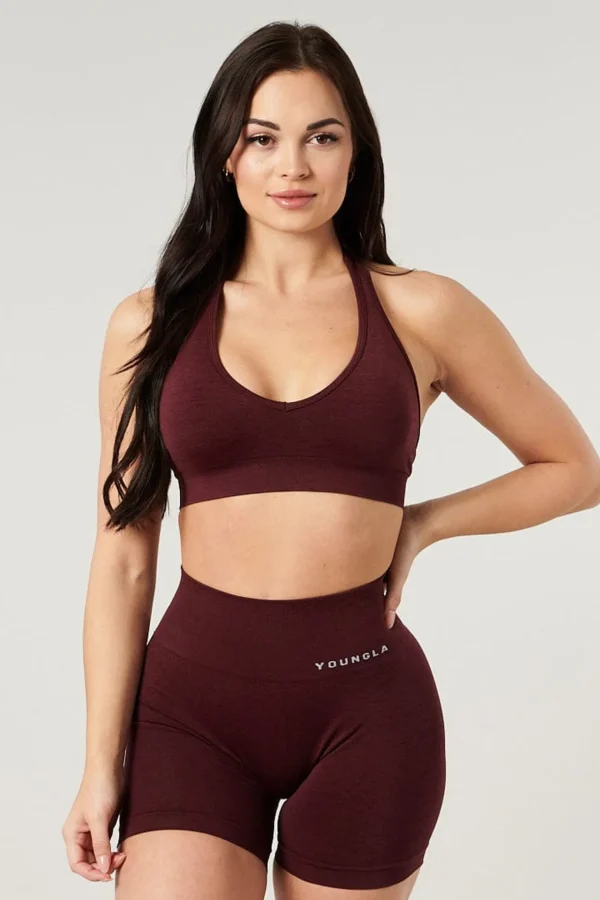 Youngla Bras<W328-Core Seamless Halter Sports Bra