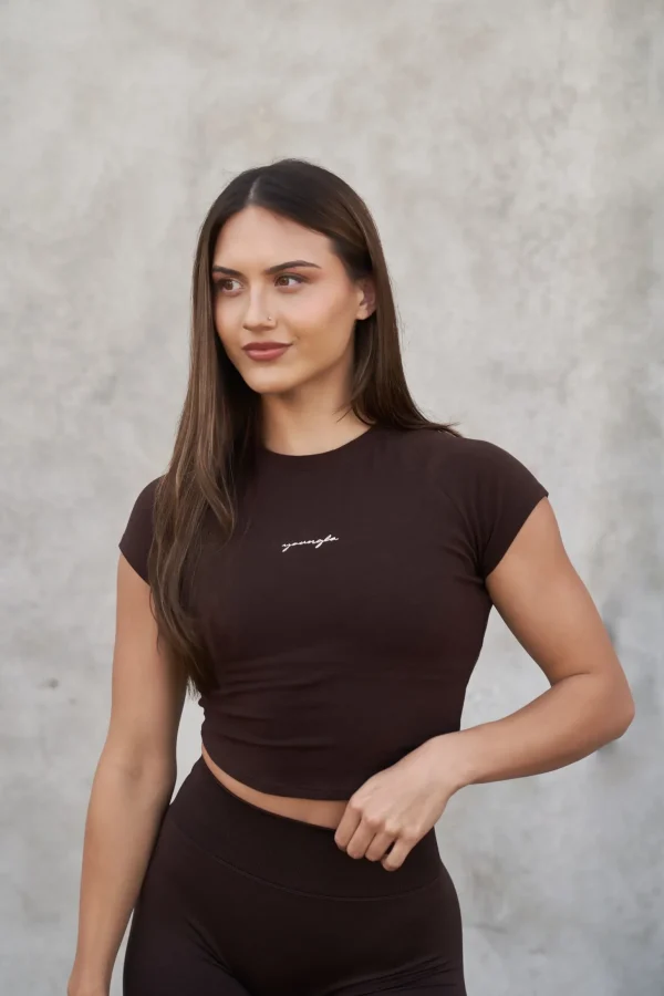 Youngla Tops<W433-Curve Baby Tee