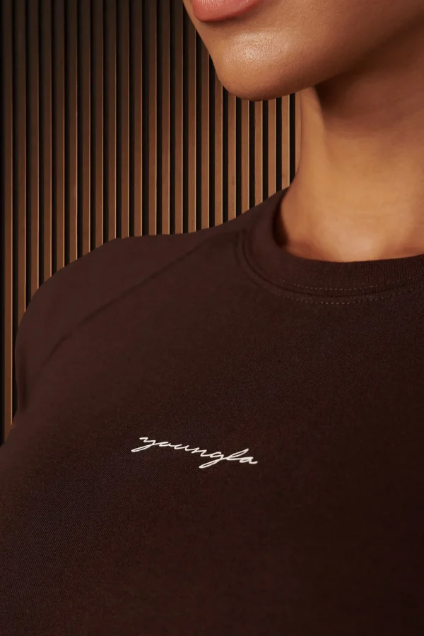 Youngla Tops<W433-Curve Baby Tee