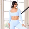 Youngla Bras<W336-Curve Long Sleeve Sports Bra