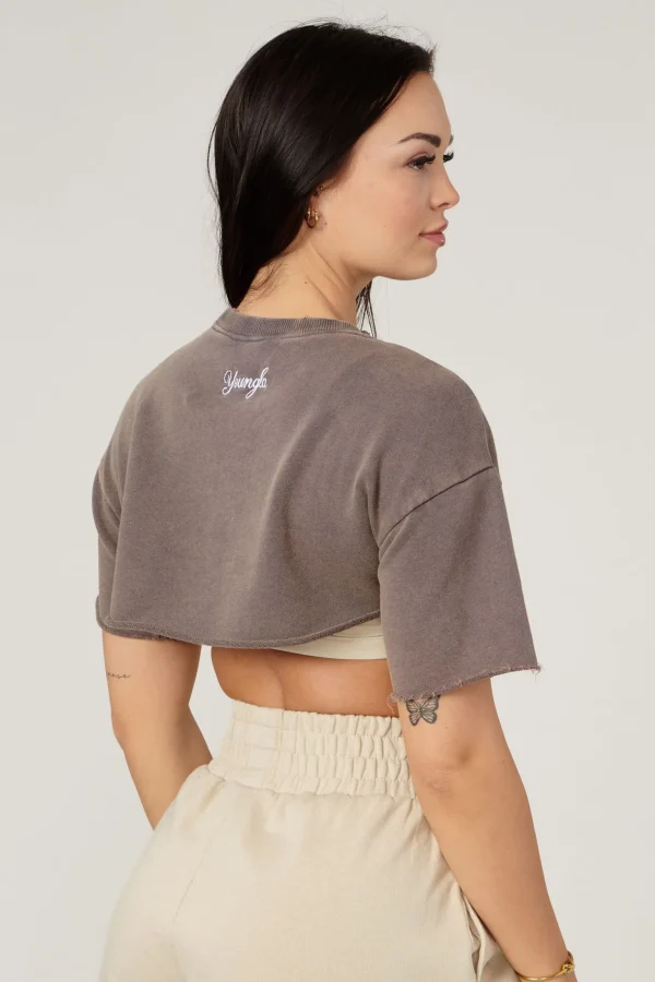 Youngla Tops<W410-Cut Out Tee