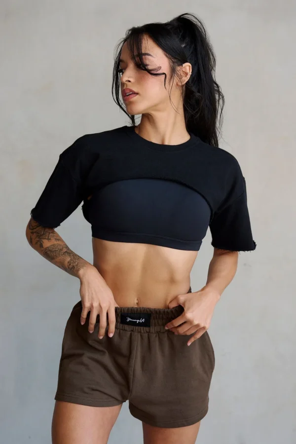 Youngla Tops<W410-Cut Out Tee