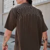 Youngla Shirts<W428-Drip Oversized Tee