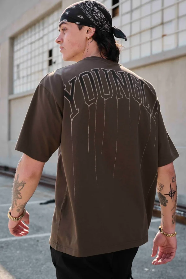 Youngla Shirts<W428-Drip Oversized Tee