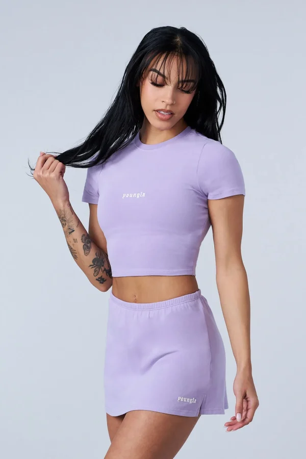 Youngla Tops<W442-Love Sets-Baby Tee