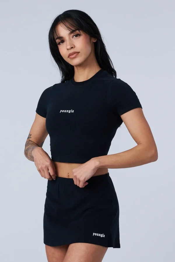 Youngla Tops<W442-Love Sets-Baby Tee