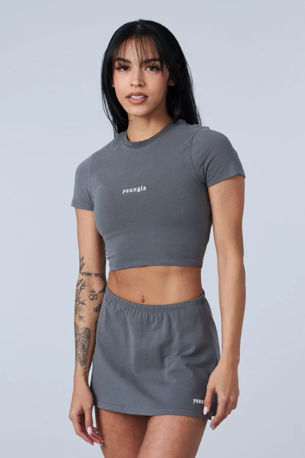 Youngla Tops<W442-Love Sets-Baby Tee