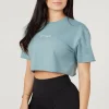 Youngla Tops<W426-Not So Basic Cropped Tee