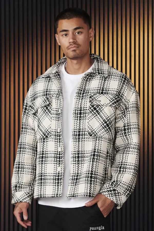 Youngla Outerwear<519-Woven Flannel Jackets