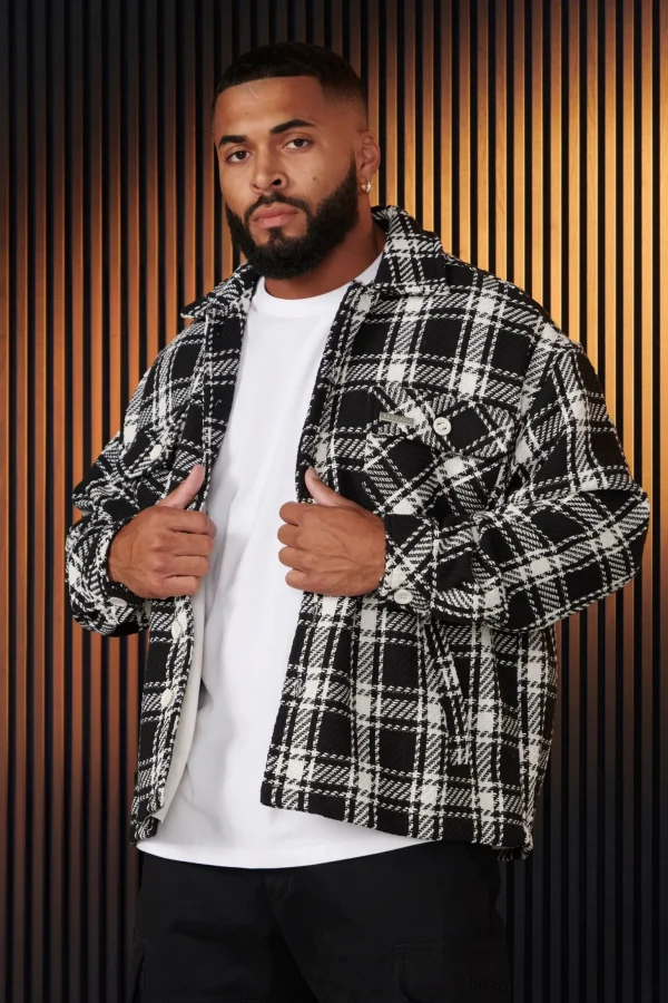 Youngla Outerwear<519-Woven Flannel Jackets