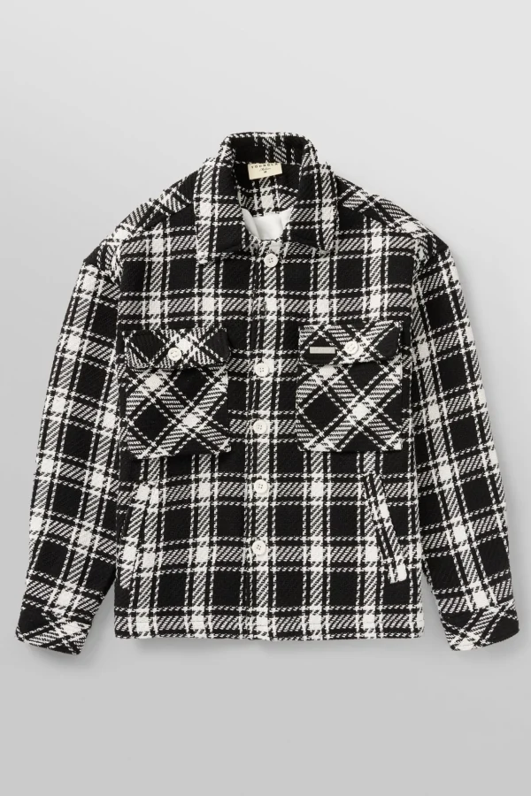 Youngla Outerwear<519-Woven Flannel Jackets